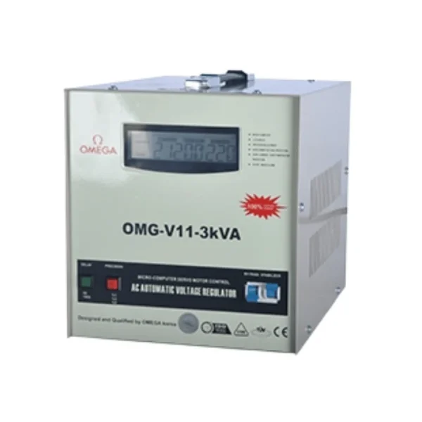 استابلایزر تکفاز سروو موتوری ایستاده 3000 ولت آمپر