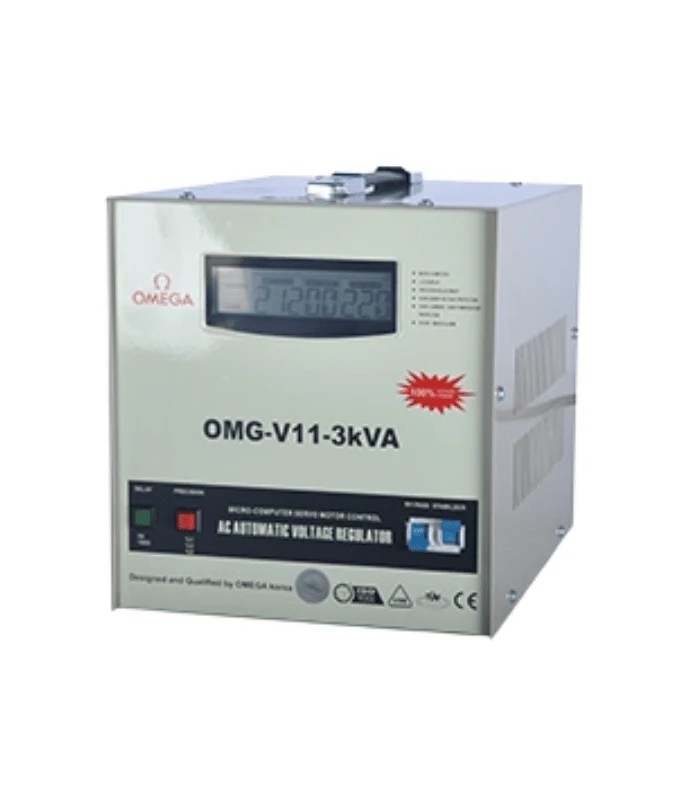 استابلایزر تکفاز سروو موتوری ایستاده 3000 ولت آمپر