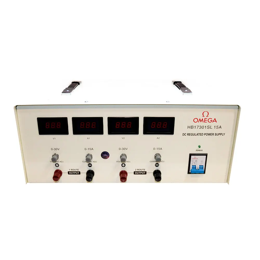 منبع تغذیه دوبل خروجی 30 ولت 15 آمپر