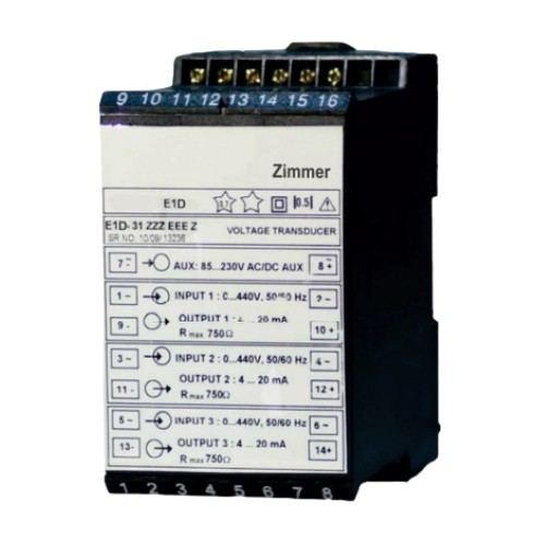 ترانسدیوسر و ترانسمیتر ولتاژی و جریانی سه فاز E1D زیمــر