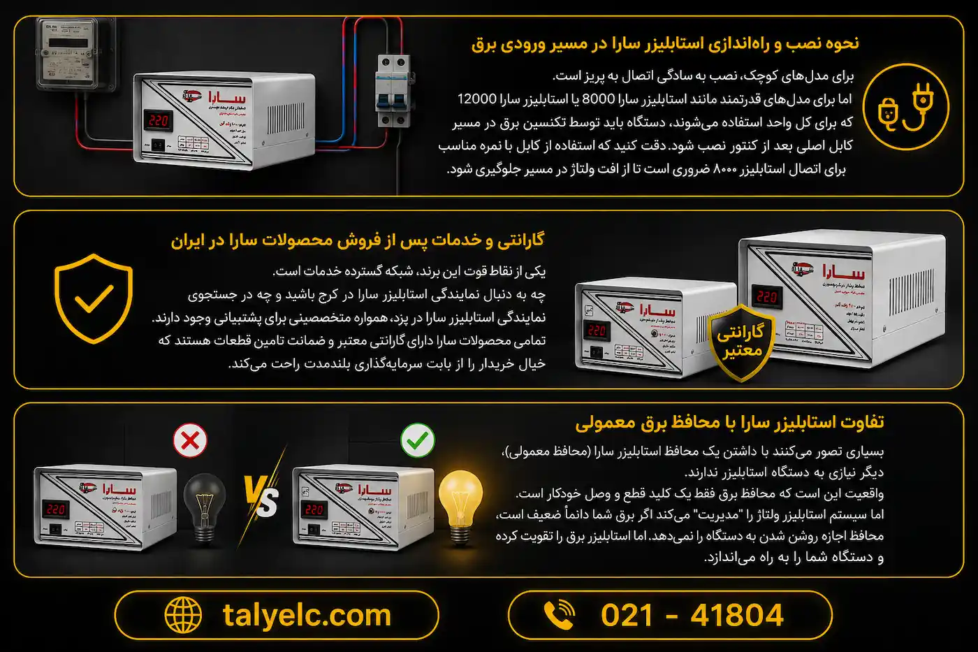 استابلایزر خانگی سارا